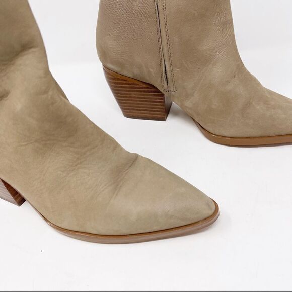 Enzo Angiolini Pointed Toe Leather Ankle Booties Mabbin 7.5 - Picture 3 of 8